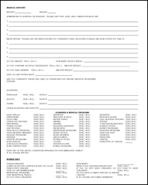Medical History Form