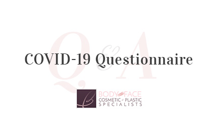 Body and Face NJ: COVID-19 Questionnaire