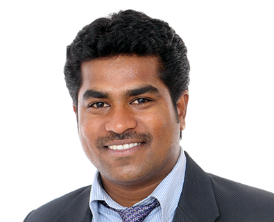 Man smiling in up close photo